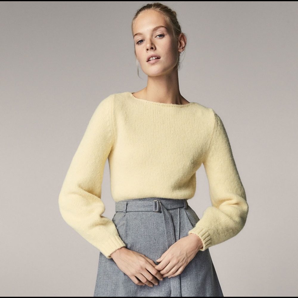 Massimo Dutti sweater XS yellow New with tags